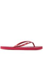 Calvin Klein Logo Flip-flops - Red