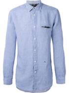 Diesel S-asak Shirt, Men's, Size: S, Blue, Linen/flax/rayon
