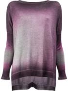 Avant Toi Washed Effect Knitted Top - Pink