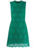 Dolce & Gabbana Floral Lace Mini Dress - Green