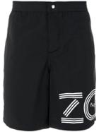 Kenzo Logo Print Bermuda Shorts - Black