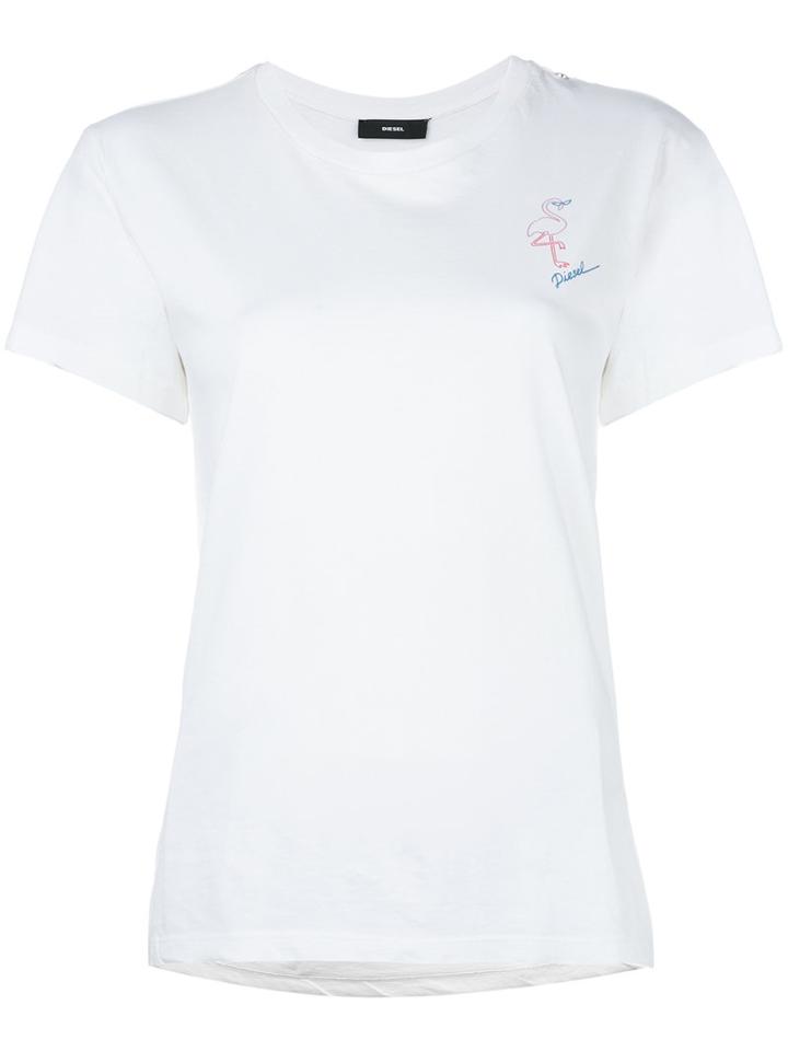 Diesel 't-sully-s' T-shirt, Women's, Size: Small, White, Cotton