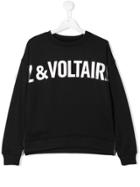 Zadig & Voltaire Kids Teen Foil Logo Sweatshirt - Blue