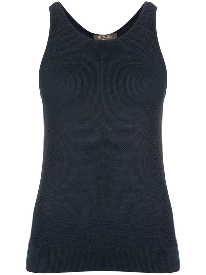 Loro Piana Fitted Tank Top - Blue