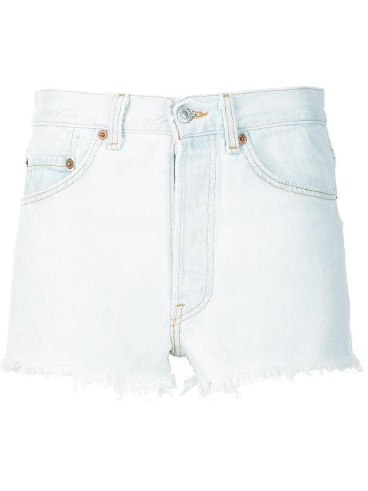 Re/done Denim Shorts - White