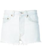 Re/done Denim Shorts - White