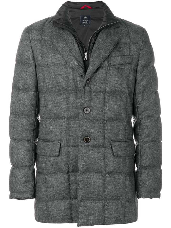 Fay Padded Blazer - Grey