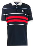 Sergio Tacchini Striped Polo Shirt - Blue
