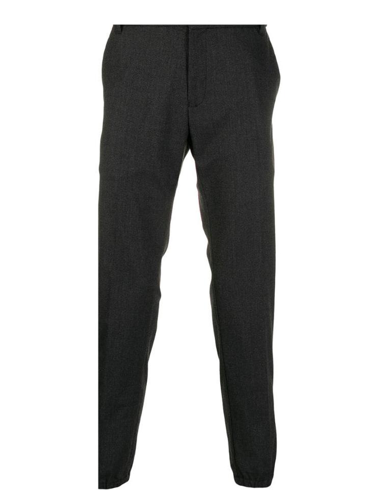Emporio Armani Elasticated Hem Trousers - Black
