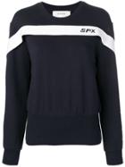 Sportmax Panelled Knitted Sweatshirt - Blue