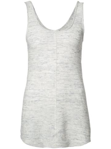 The Lady And The Sailor - Fitted Vest Top - Women - Cotton - Ii, White, Cotton