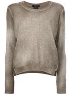 Avant Toi - Overdyed Long Sleeve Sweater - Women - Cashmere - L, Green, Cashmere