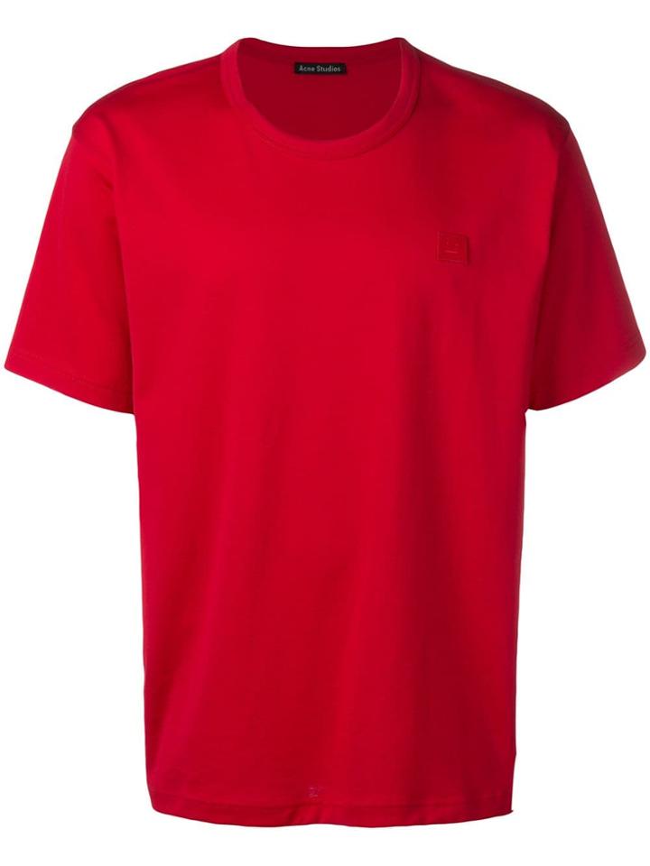 Acne Studios Nash Face T-shirt - Red