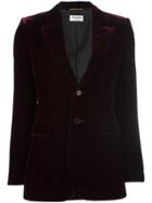 Saint Laurent 'angie' Velvet Blazer - Red