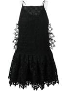 No21 Cut-out Embroidery Flared Dress