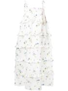 Vivetta Ruffle Trim Oversized Dress - White