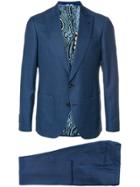 Etro Slim Fit Suit - Blue