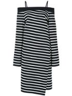 Goen.j Off-the-shoulder Jersey Wrap Dress - Blue