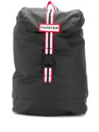 Hunter Foldover Buckle Backpack - Black