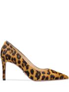 Prada Printed Calf Hair Pumps - Brown