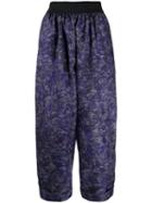 Rohka Stroke Print Trousers - Blue