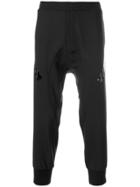 Neil Barrett Line Stripe Detailed Cropped Track Pants - Black