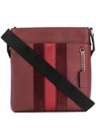 Coach Striped Shoulder Bag - Red
