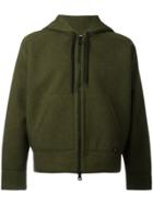 Ami Alexandre Mattiussi Zipped Hoodie - Green