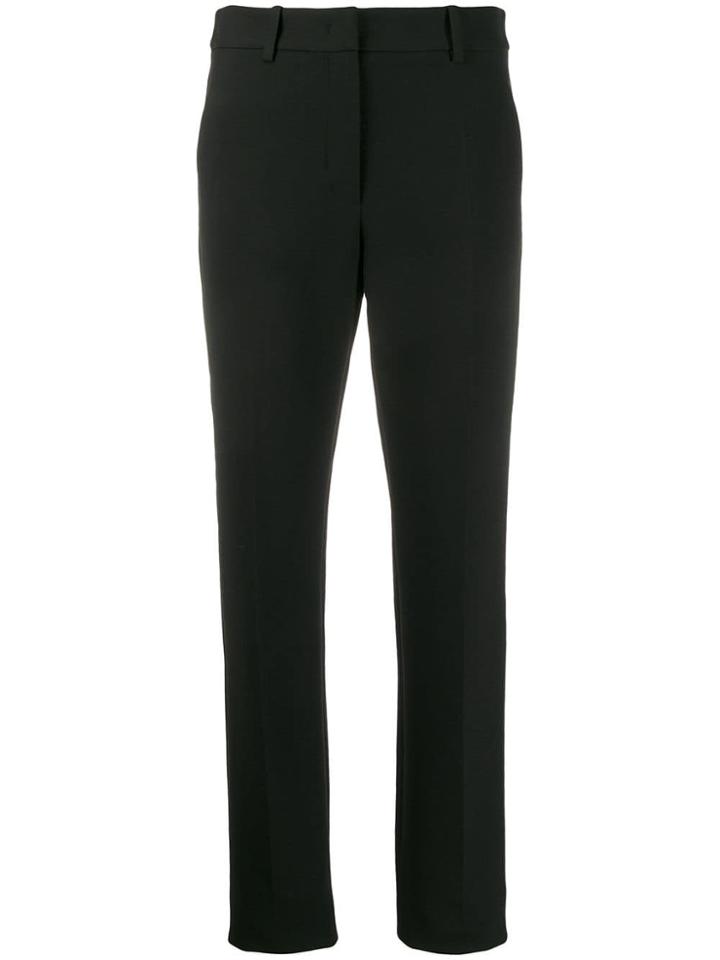 Emporio Armani Slim-fit Tailored Trousers - Black