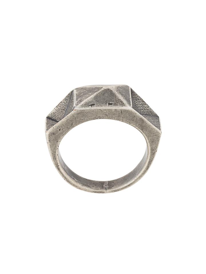 Northskull In Out Aged Ring - Metallic