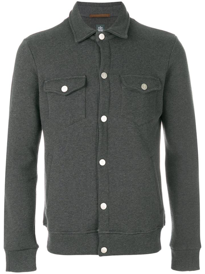 Eleventy Button Up Cardigan - Grey