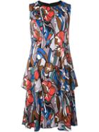 Marni 'lectric' Print Sleeveless Dress, Women's, Size: 40, Silk/acetate/viscose