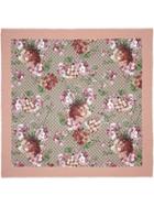 Gucci Modal Silk Blooms Print Shawl - Pink