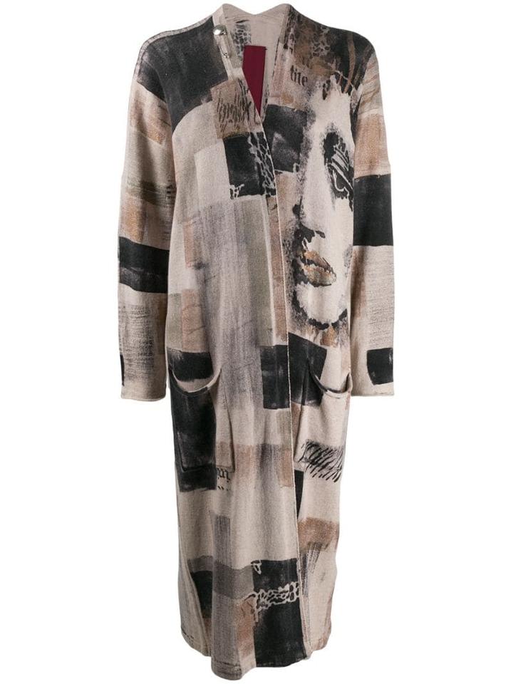Masnada Oversized Knitted Top - Neutrals