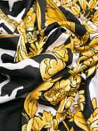 Versace Barocco Print Long Skirt - Black