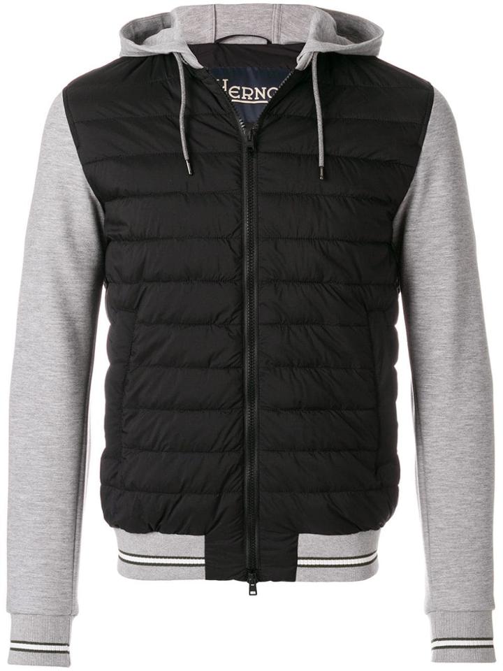 Herno Hooded Bomber Jacket - Black