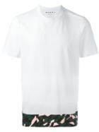 Marni Printed Trim T-shirt, Men's, Size: 54, White, Cotton