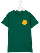 Moncler Kids Teen Logo Patch T-shirt - Green