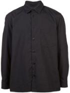 Issey Miyake Men Creased Classic Shirt - Black