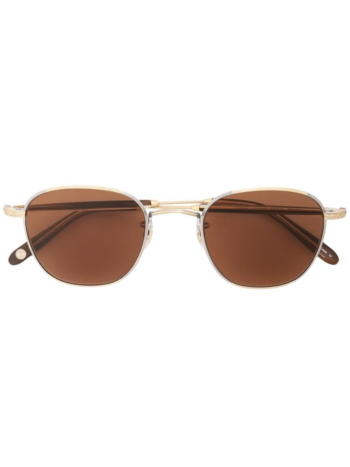 Garrett Leight World Square Frame Sunglasses - Antique Gold-khaki