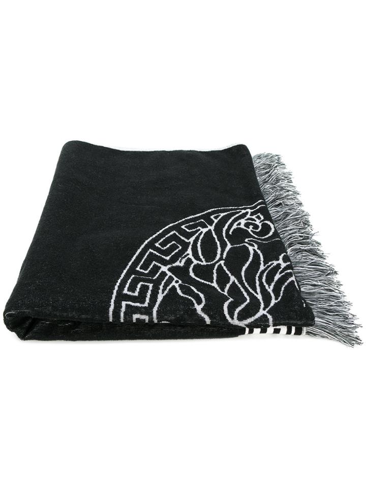 Versace Medusa Beach Mat - Black