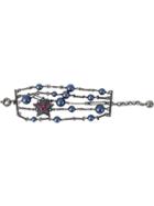 Lanvin Embellished Strappy Chain Bracelet, Women's, Blue