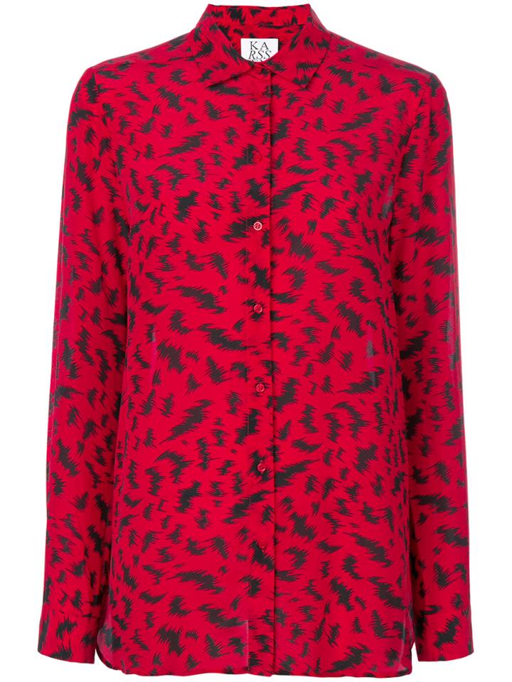 Zoe Karssen Abstract Print Shirt - Red