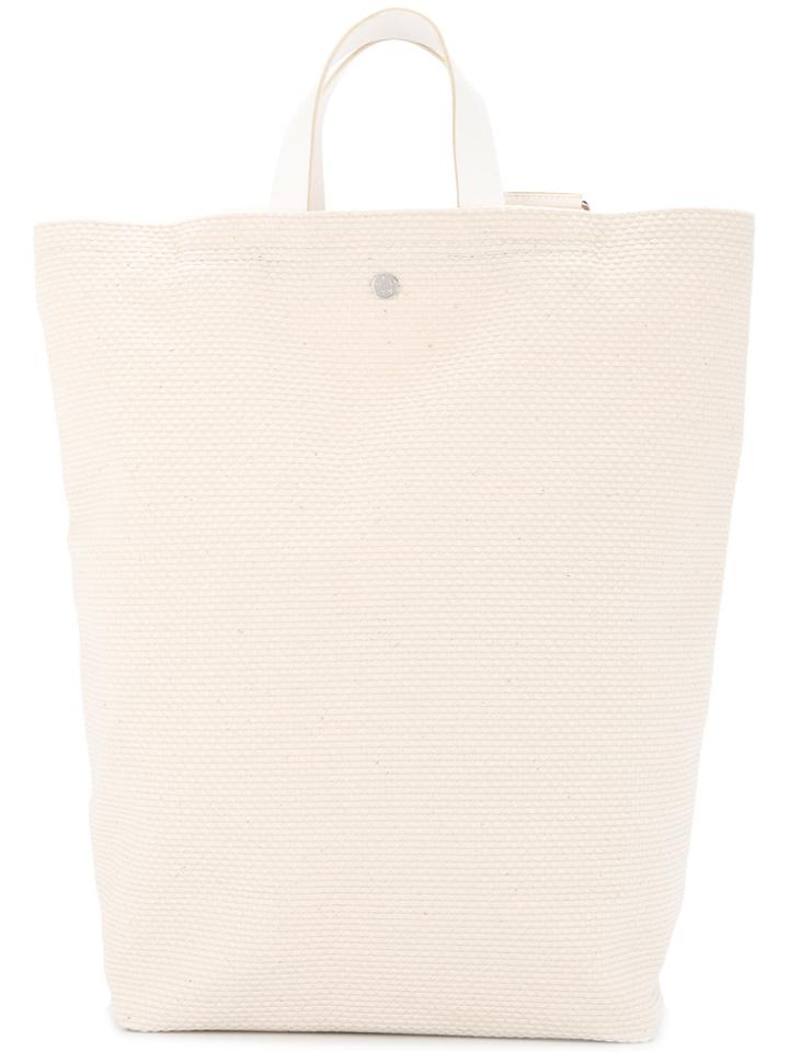 Cabas Tote Backpack - White