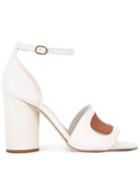 Opening Ceremony Samata Ankle Strap Sandals, Women's, Size: 36, White, Leather