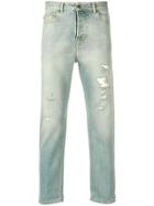 Golden Goose Deluxe Brand Straight Leg Distressed Jeans - Blue