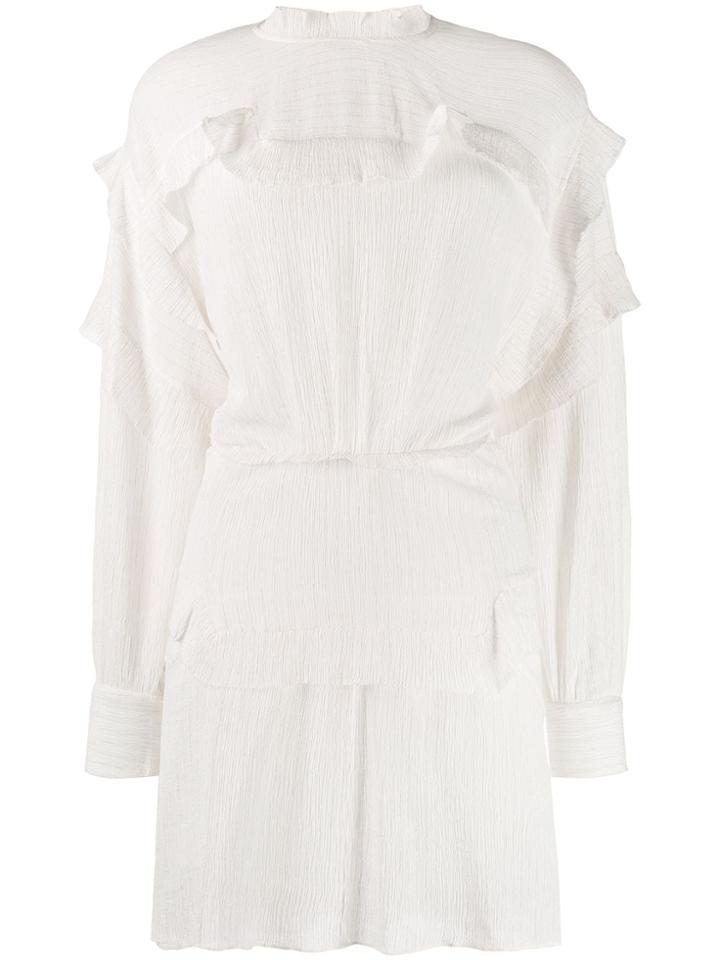 Isabel Marant Ruffled Mini Dress - White