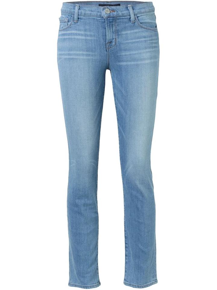 J Brand Cropped Slim Jeans, Women's, Size: 31, Blue, Cotton/lyocell/spandex/elastane