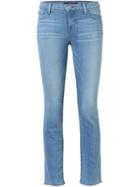 J Brand Cropped Slim Jeans, Women's, Size: 31, Blue, Cotton/lyocell/spandex/elastane