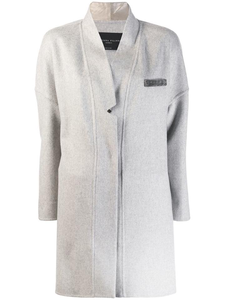 Fabiana Filippi Embellished Pocket Coat - Grey